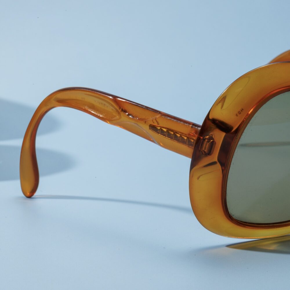 LUNETTES DE SOLEIL VINTAGE OVERSIZED ORANGE ANNÉES 70 FEMME