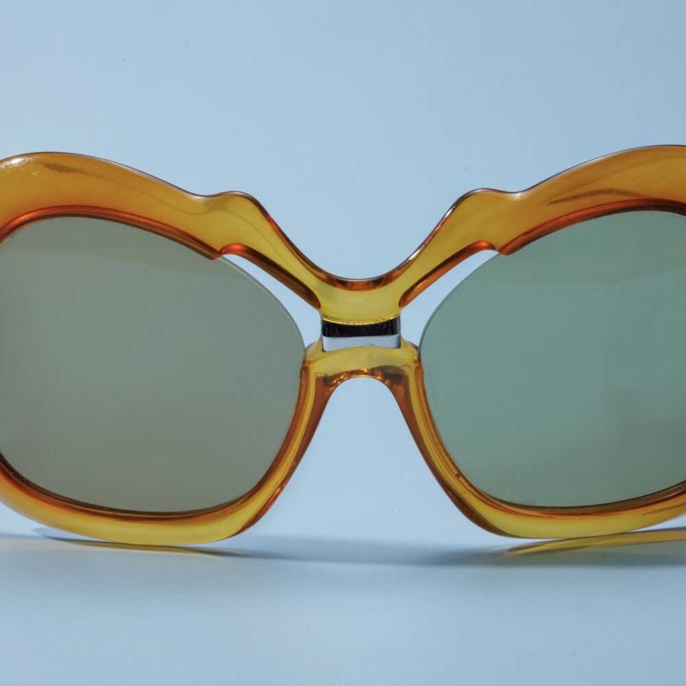 LUNETTES DE SOLEIL VINTAGE OVERSIZED ORANGE ANNÉES 70 FEMME