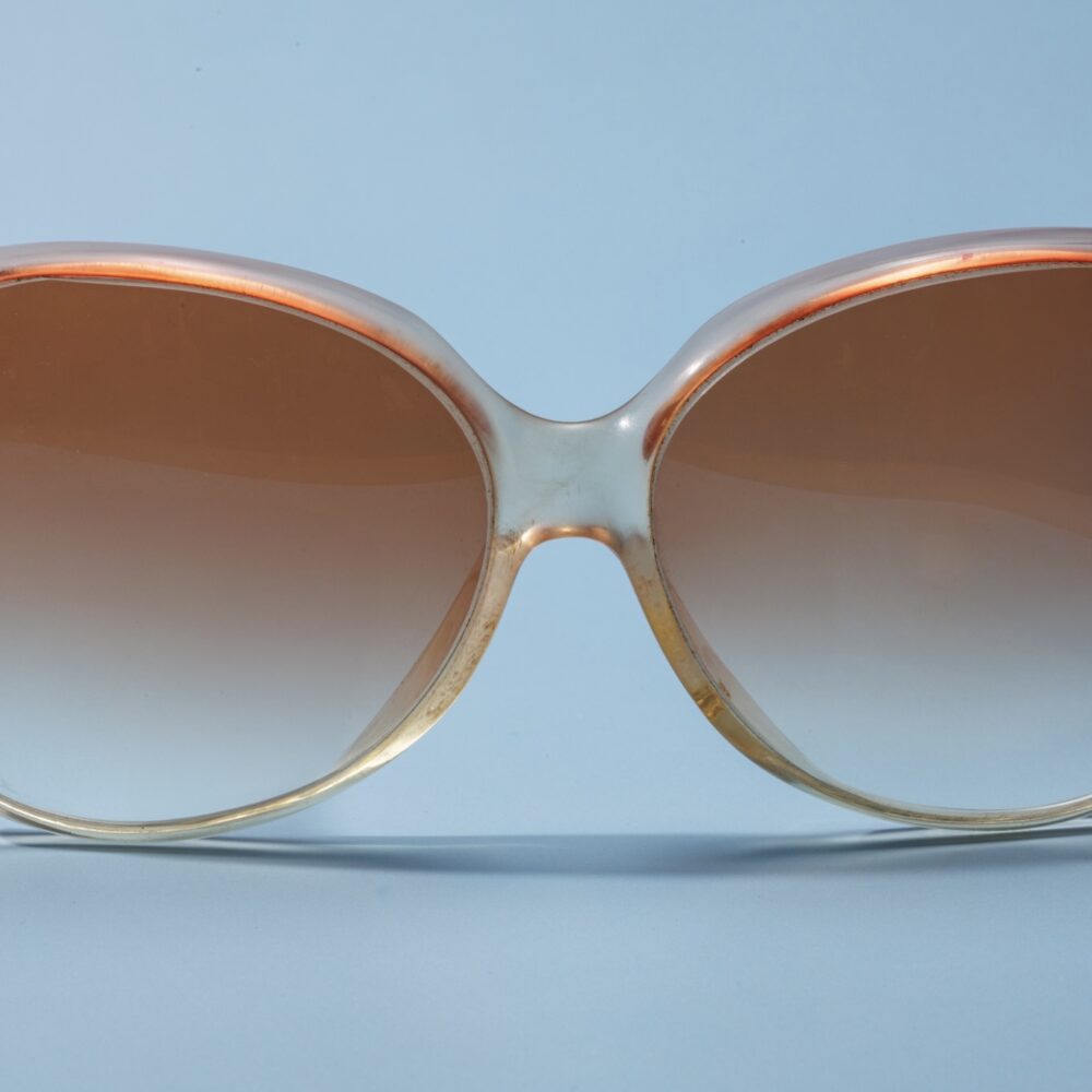 LUNETTES DE SOLEIL VINTAGE RONDES OVERSIZED ANNÉES 60 DÉGRADÉ ROSE